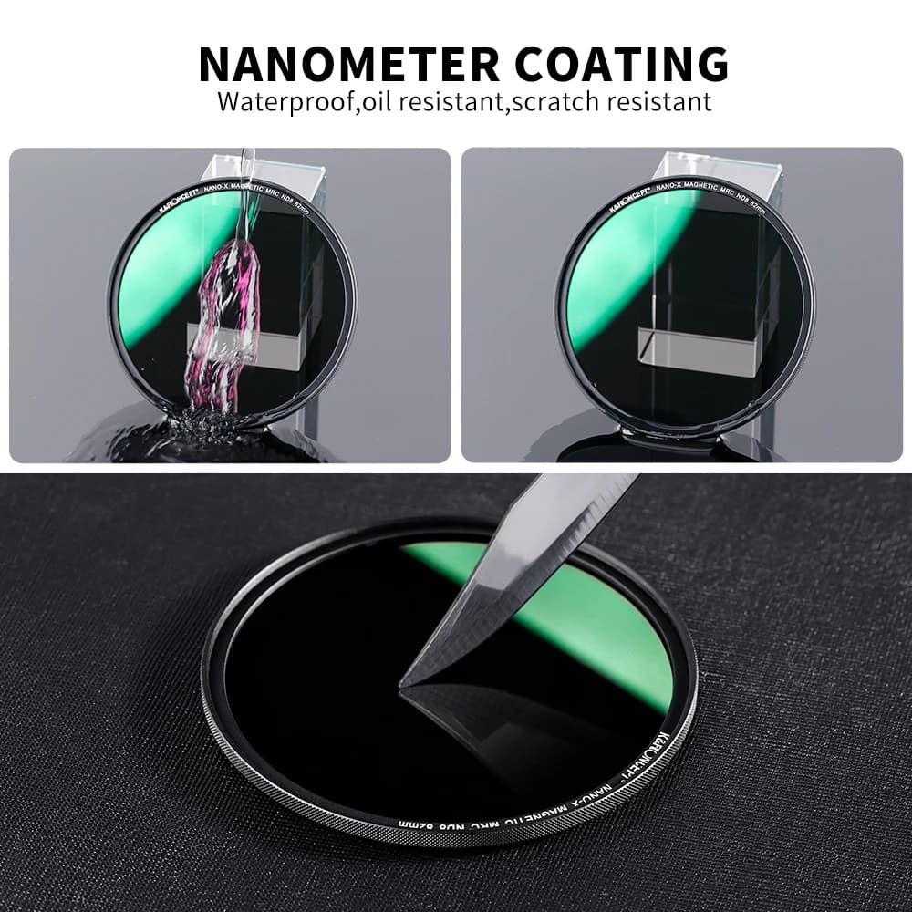 Filtre d'objectif d'appareil photo magnétique HD ND8 Nano-x K&F CONCEPT avec capuchon d'objectif, re