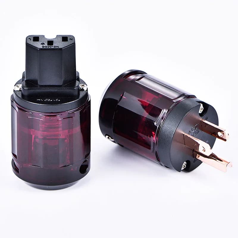 1 pièce Prise d'alimentation audiophile HIFI, prise de câblage audio réutilisable, connecteur AV dro