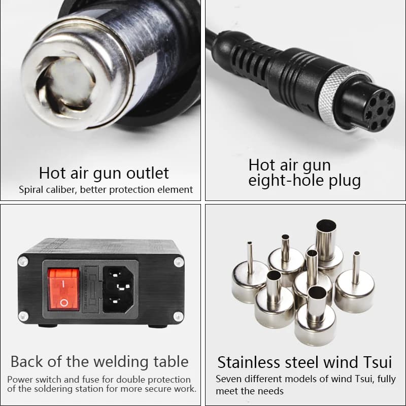 Pistolets thermiques T12, affichage numérique OLED, Station de soudage de température, Portable, ret