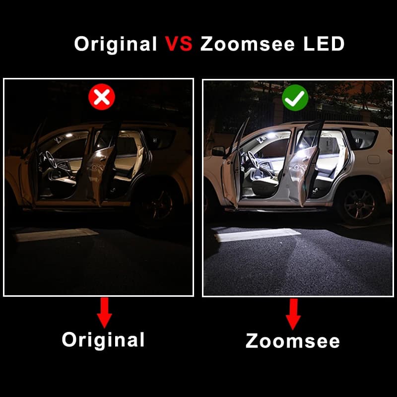Zoomsee Kit d'éclairage intérieur LED pour Toyota Aygo 2005-2013 2014 2015 2017 2020 2021 Canbus voi