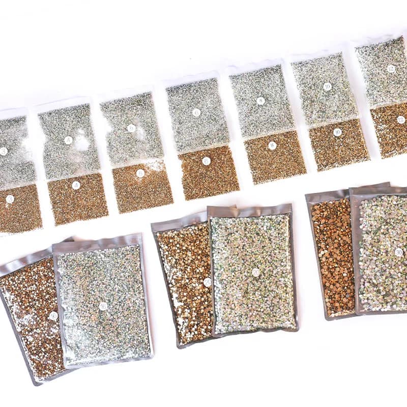 Gros paquet en vrac SS16 SS20 SS30 Non Hot Fix Strass dos plat cristaux Strass paillettes pierre pou