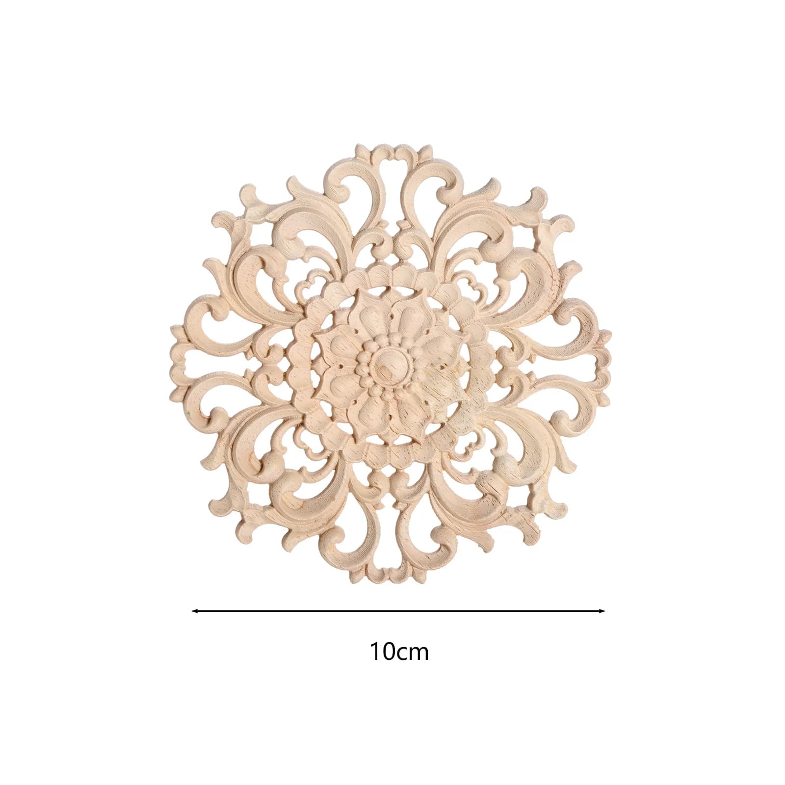 Autocollants de sculpture sur bois, disque non peint, décor de porte, mobilier symétrique, cour de S