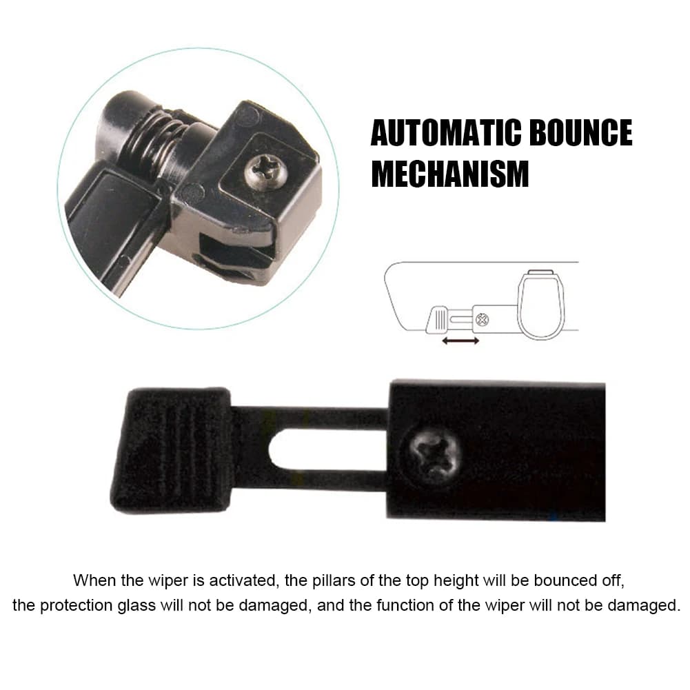 2 pièces hypersonique universel voiture essuie-glace support pare-brise essuie-glace aile pare-brise