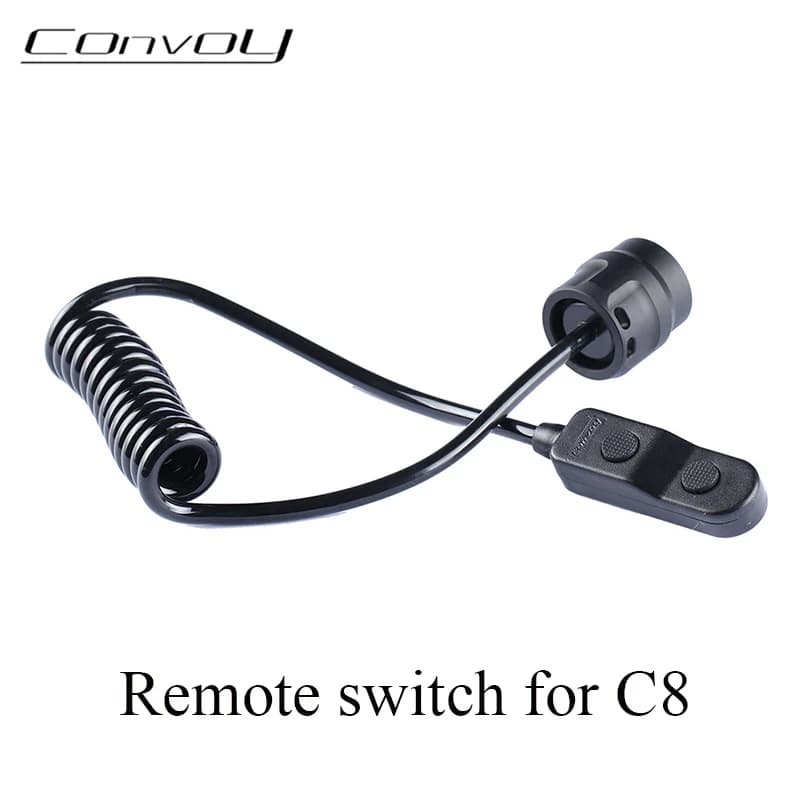 Interrupteur à distance pour lampe de poche, 40-85cm, commutateur évolutif pour véhicule, C8 + C8