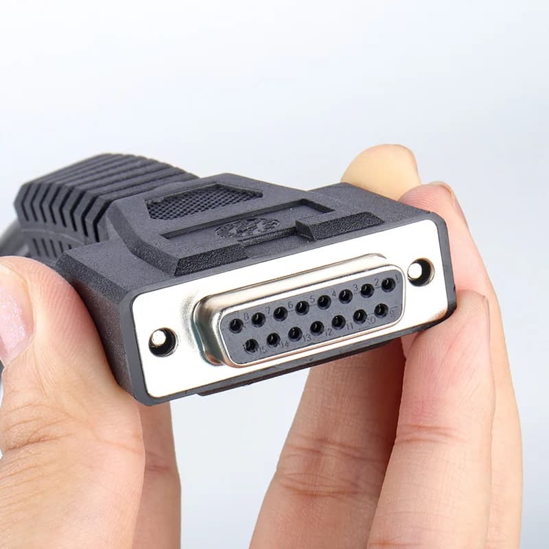 Câble OBD2 16 broches mâle vers DB 15 broches femelle pour Scanner de Diagnostic Efka ligne principa