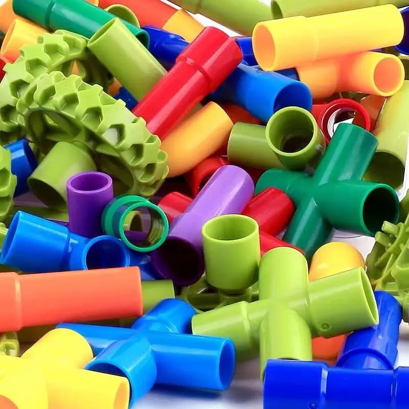 Bricolage blocs de Construction d'eau jouets Montessori tuyau d'eau blocs de Construction jouet conc