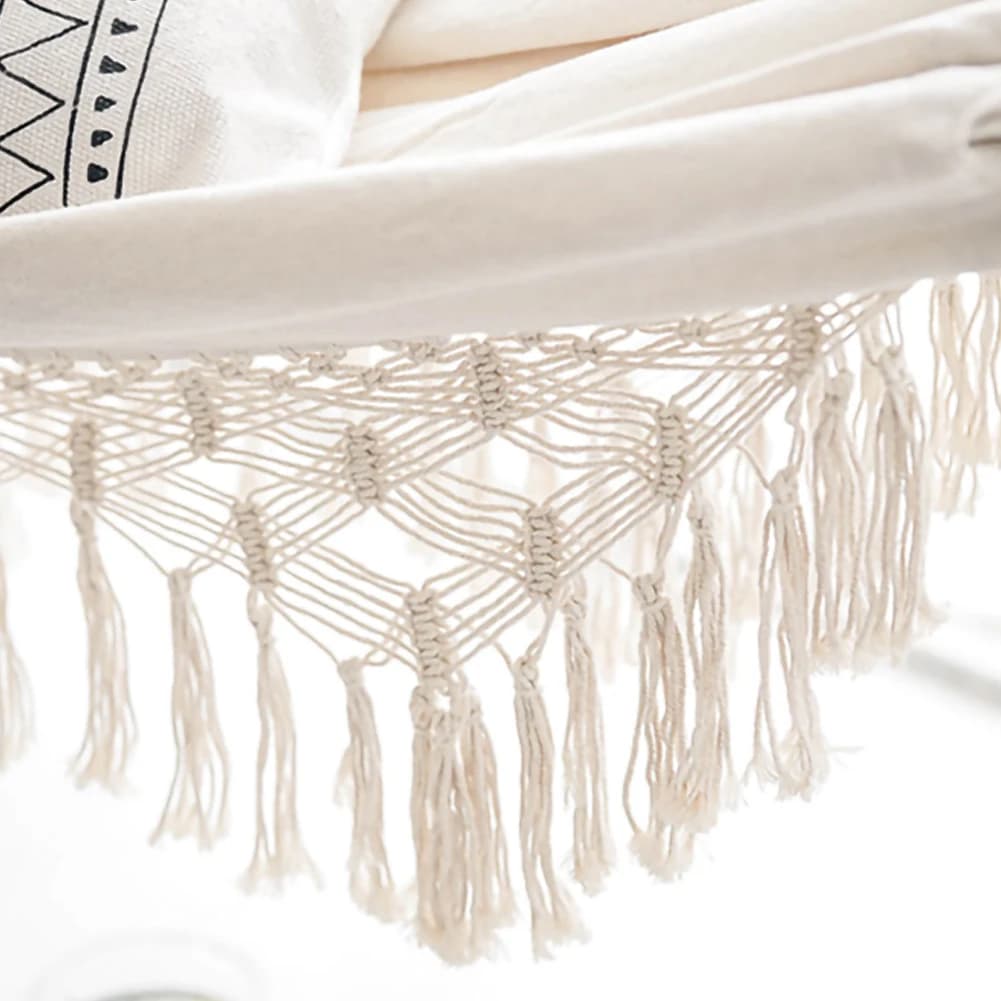 Grand hamac pour 2 personnes, Style Boho, macramé brésilien à franges, Double hamac de luxe, balanço