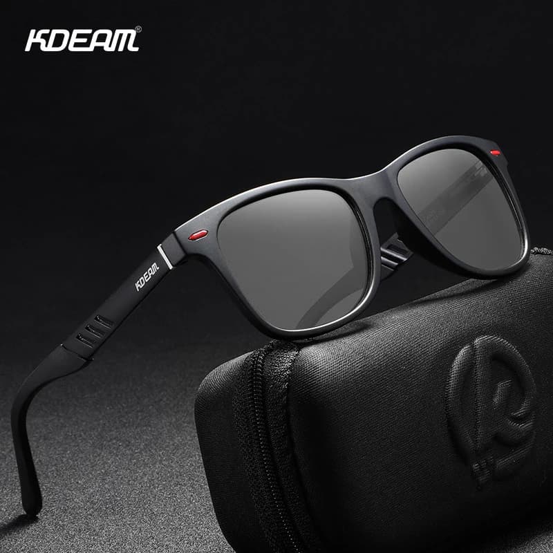 KDEAM lunettes de soleil photochromiques et polarisées hommes navigation aluminium magnésium cadre h