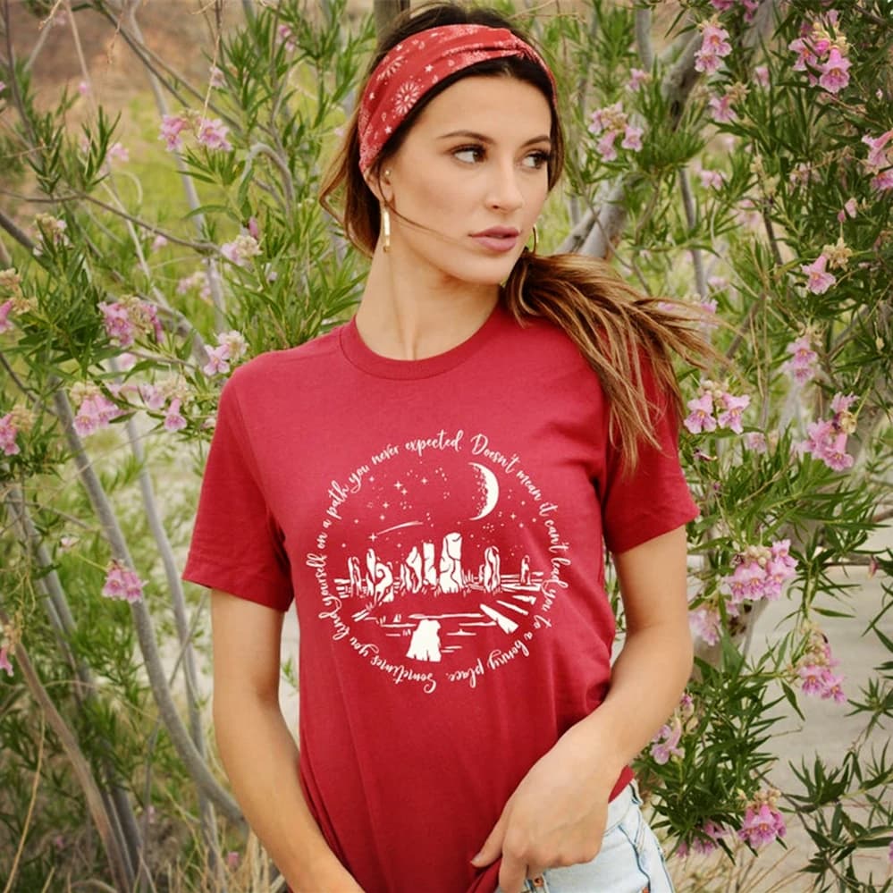 T-shirt humoristique Outlander, avec citation de WPanama lust, "You find ABLE self on A Path You Nev