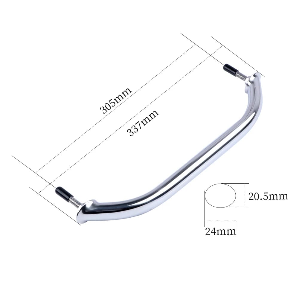 Accessoires pour bateau, main courante de pont à poignée en acier inoxydable 316, 12 pouces