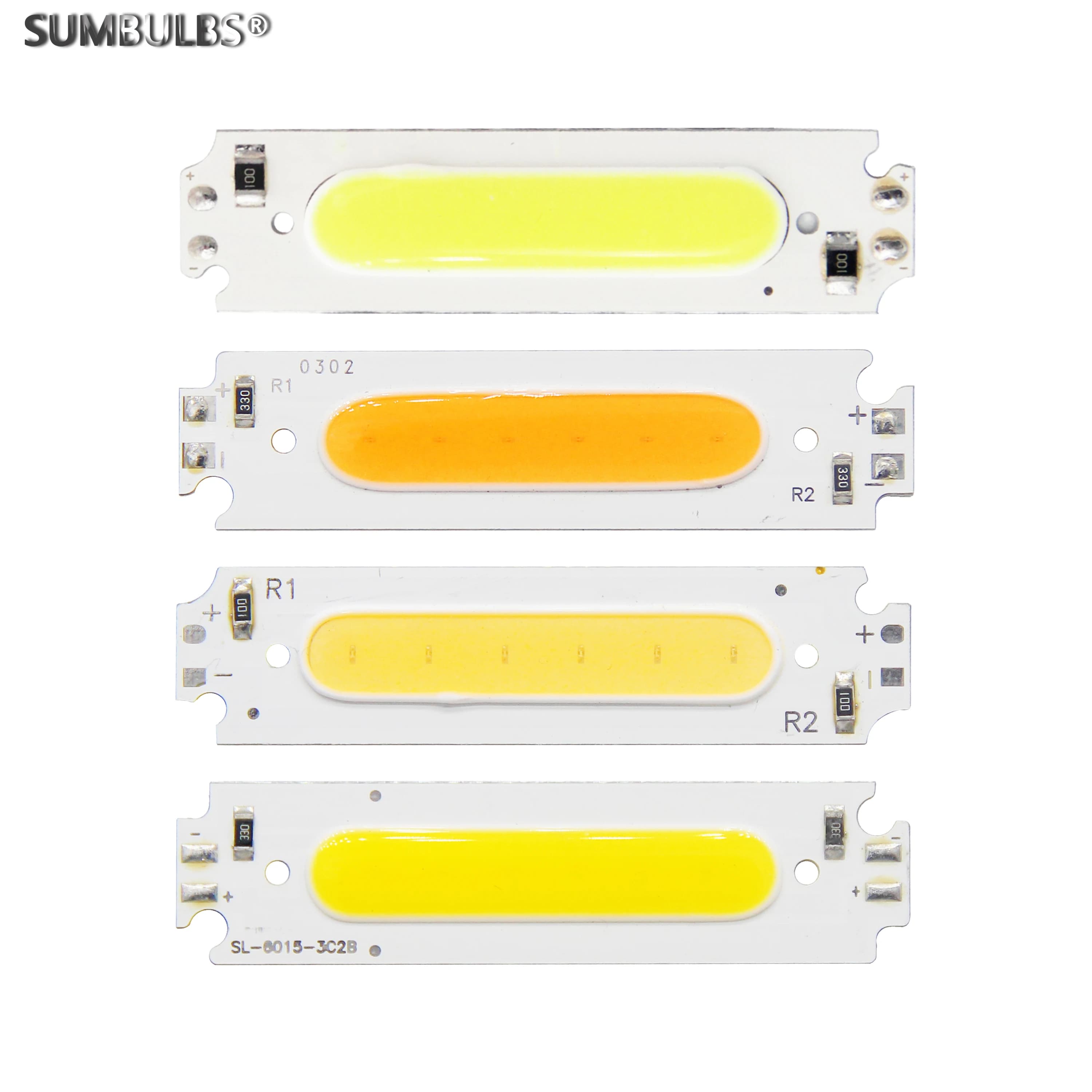 SUMBULBS 60*15mm LED COB bande Source de lumière pour Module Led 8 couleurs COB LED ampoule 12V DC 2