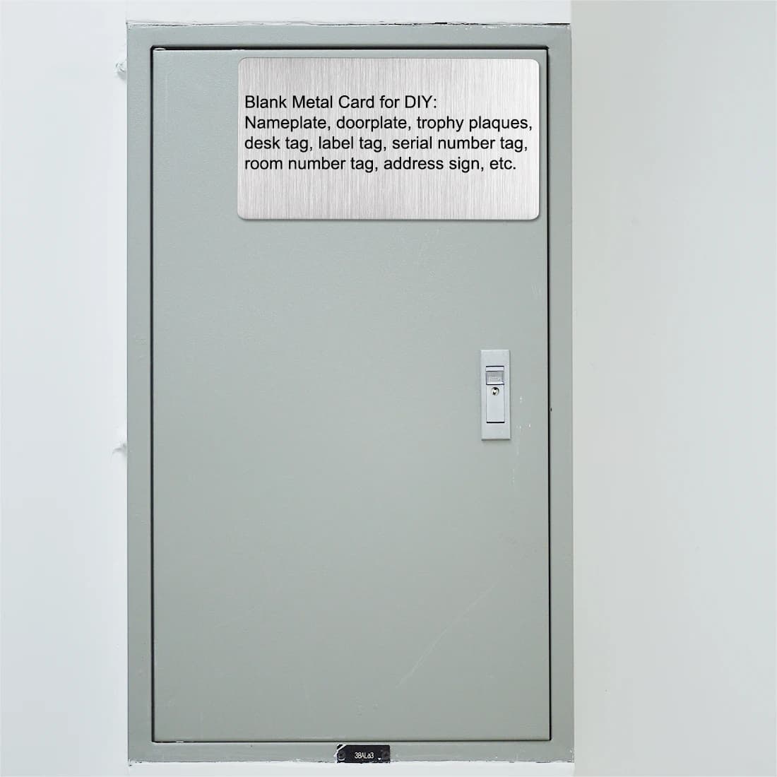Uxcell 15 pièces d'épaisseur 0.4mm en acier inoxydable carte en métal vierge carte de visite 88x53mm