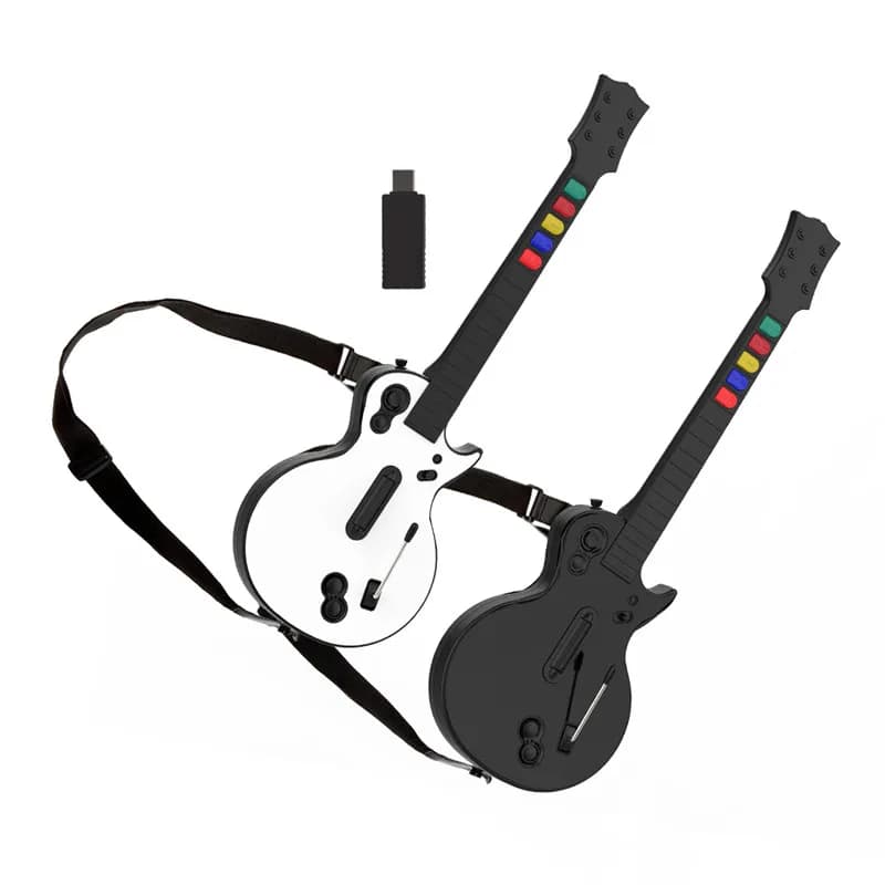 Manette sans fil Guitar Hero pour PC PS3 compatible avec les jeux Clone Hero Rock Band, joystick de 