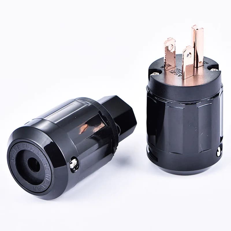 1 pièce Prise d'alimentation audiophile HIFI, prise de câblage audio réutilisable, connecteur AV dro