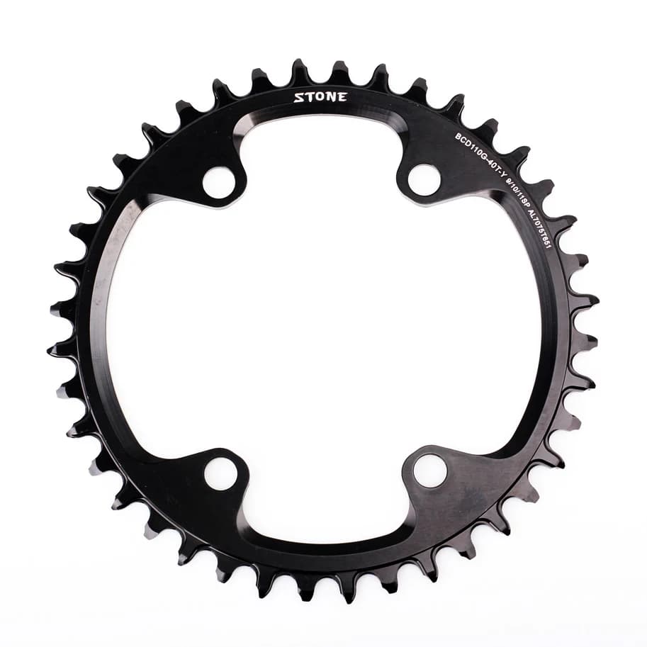 Plateau de vélo simple circulaire en pierre CNC, 34-60T, BCD110, gravier JOWheel pour GRX jasbardage