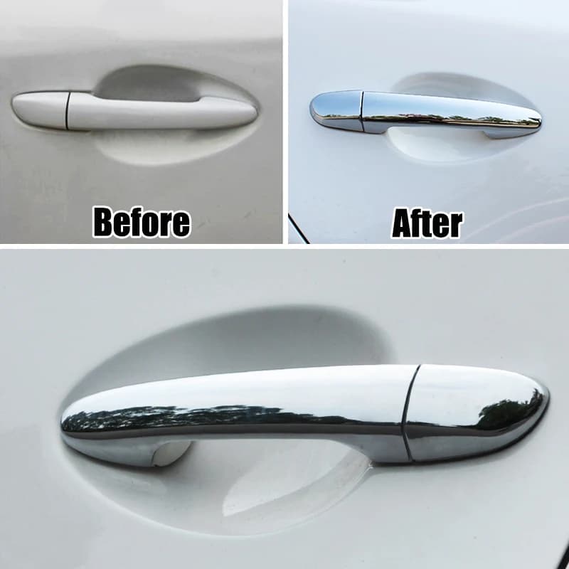 Couvercle de poignée de porte chromé, accessoires de moulage de superposition, pour Mazda 2 3 6 CX-3