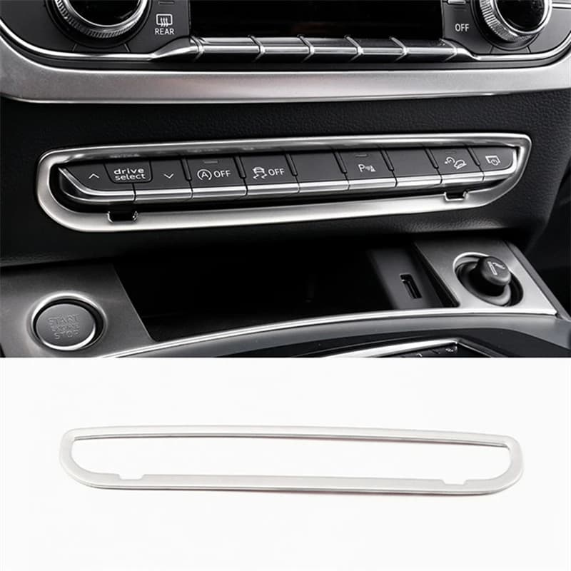 Couverture décorative pour boutons de la console centrale de voiture, garniture pour Audi Q5 FY 2018