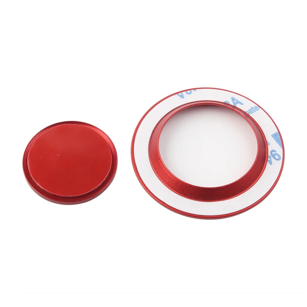Bouton de démarrage du moteur sans clé de voiture CNC avec décoration d'anneau pour guitXF, XJ, F-Pa