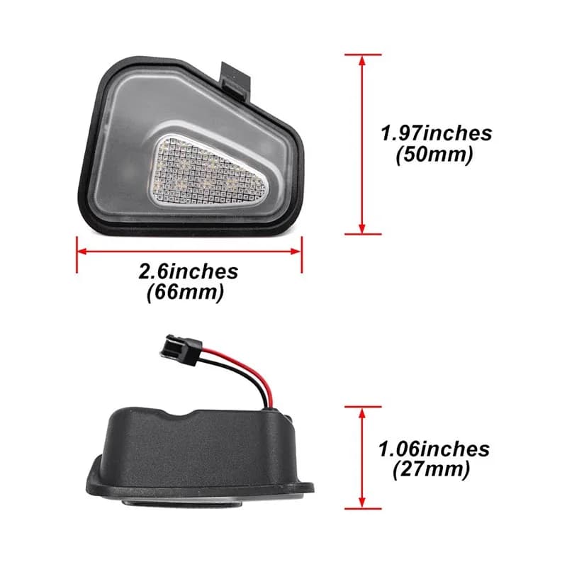Lumières LED Blanches Contrastantes pour Rétroviseurs Latéraux, VW Passat CC, Passat B7, Rocco MK3, 