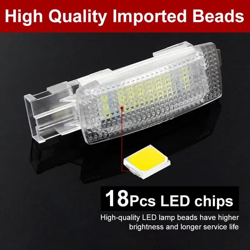 Lampes de lecture à LED pour miroir de courtoisie, pare-soleil intérieur Canbus, VW Golf 4 5 6 7 Plu