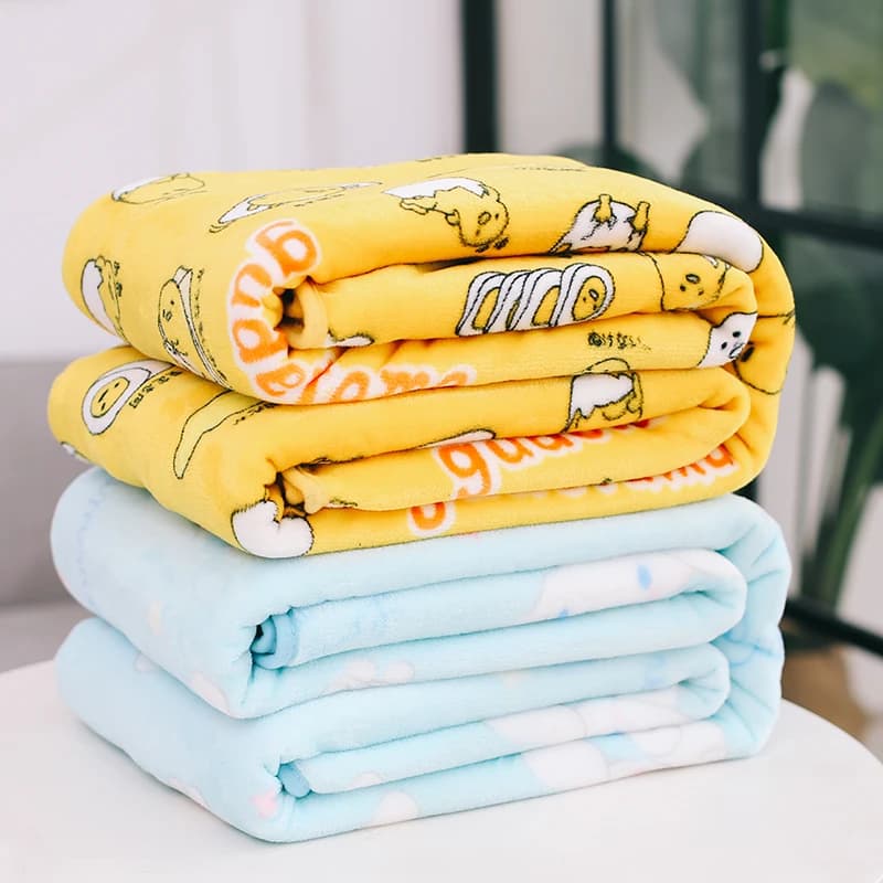 7 Styles Kawaii Anime flanelle couverture japon chambre canapé confortable chaud flanelle couverture