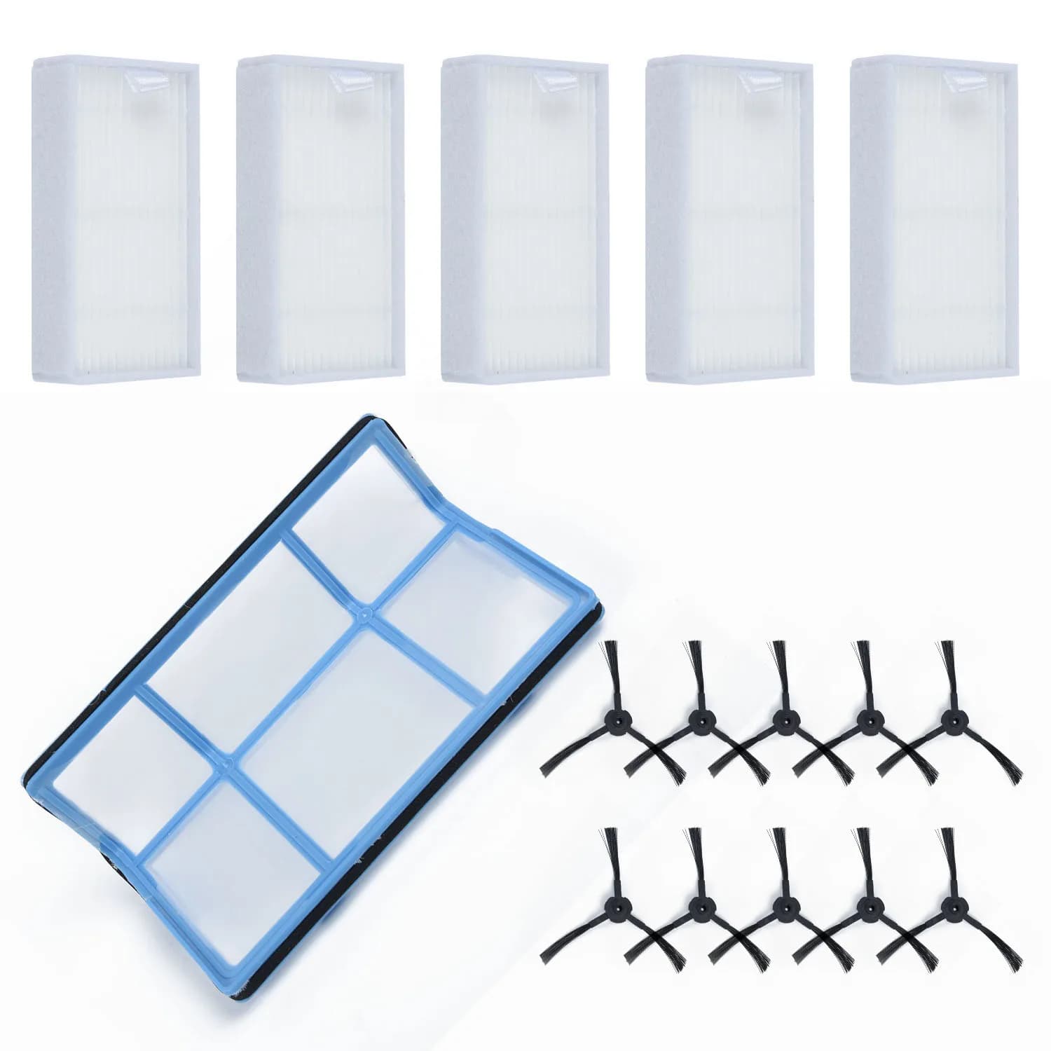 Compatible pour aspirateur Robot Medion MD 18500 /18600 /18501, filtre Hepa, filtre primaire, bord r