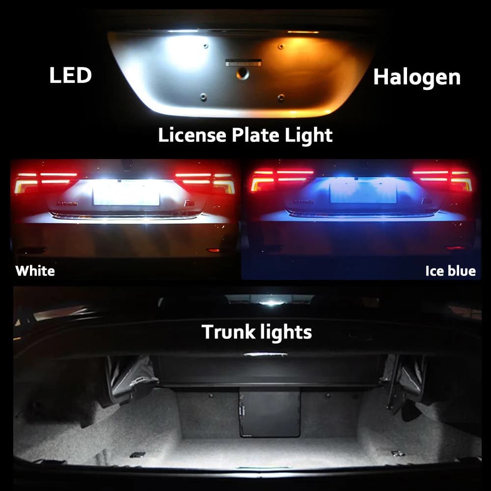 MDNG – Kit d'éclairage intérieur LED Canbus pour Ford Focus 2 3 MK2 MK3, berline Hatch 2000 – 2017 2