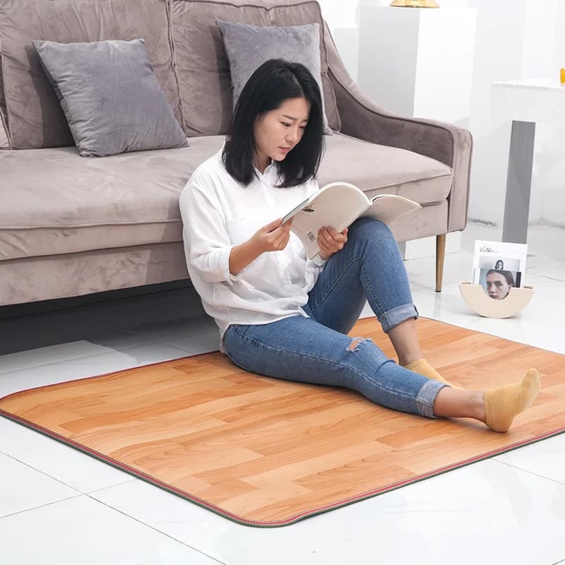 220V hiver chauffage tapis de pied bureau maison coussin chauffant électrique pieds chauds chauffage