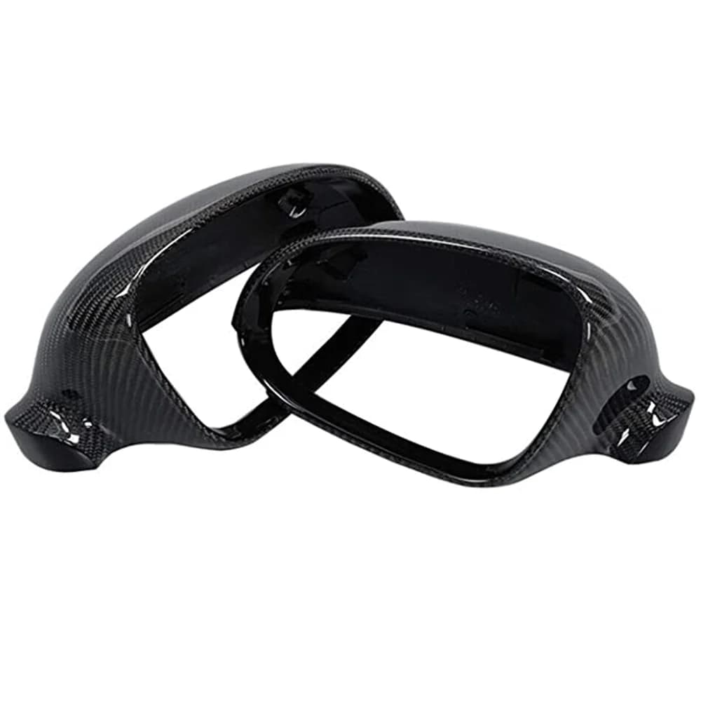Couvercle de rétroviseur latéral en fibre de carbone pour VW Golf MK5 GTI Jetta 5 (noir brillant), P