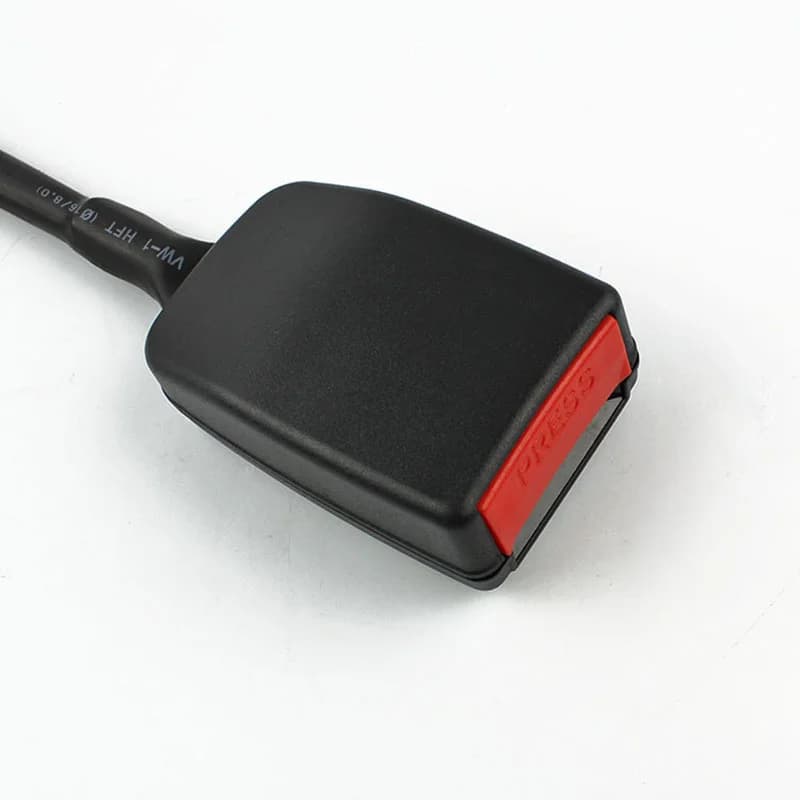 Longue tige L = 430mm/370mm, longue tige en plastique noire pour voiture, boucle de ceinture de sécu