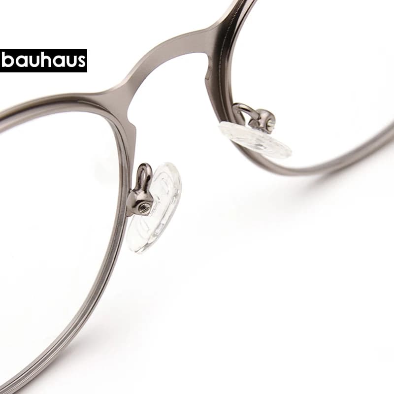 X106 bauhaus lunettes à monture magnétique en métal pour homme ou femme