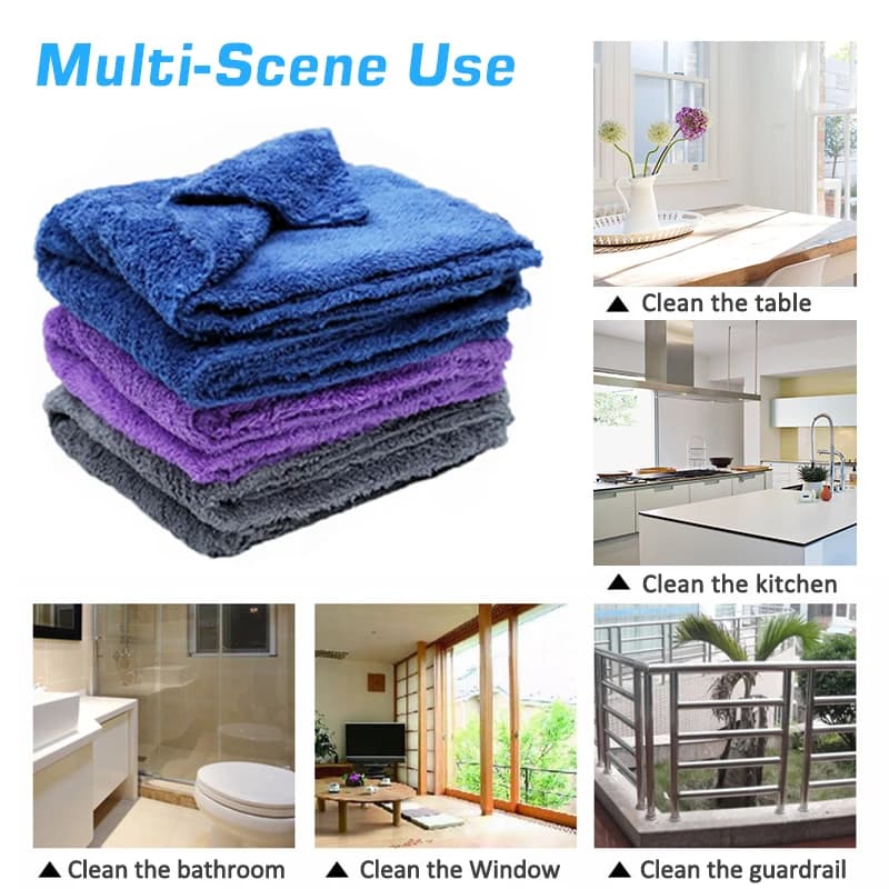 3/5/10 pièces de Lavage de Voiture Microfibre Serviette Nettoyage de Voiture De Séchage Chiffon De P