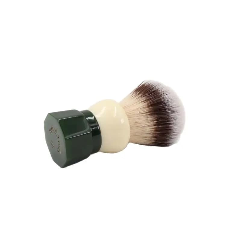 YAQI – brosse de rasage pour hommes, cheveux synthétiques en obsidienne verte humide