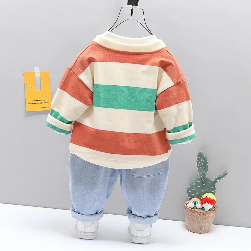 Nouveau printemps automne bébé vêtements enfants garçons veste décontractée T-Shirt pantalon 3 pièce