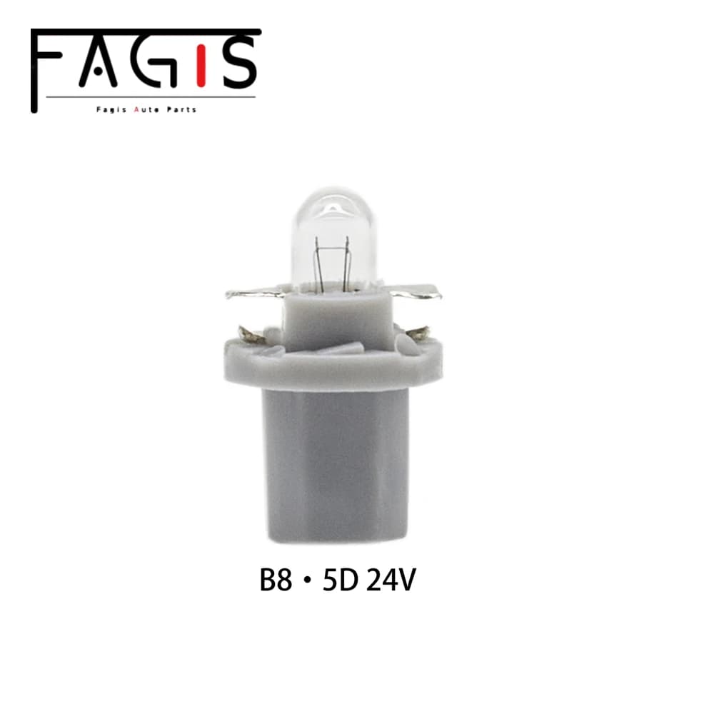 Fagis 10 pièces B8.5D B8.5 12V 1.2W 24V 1.2W ampoule halogène panneau de voiture jauge vitesse table