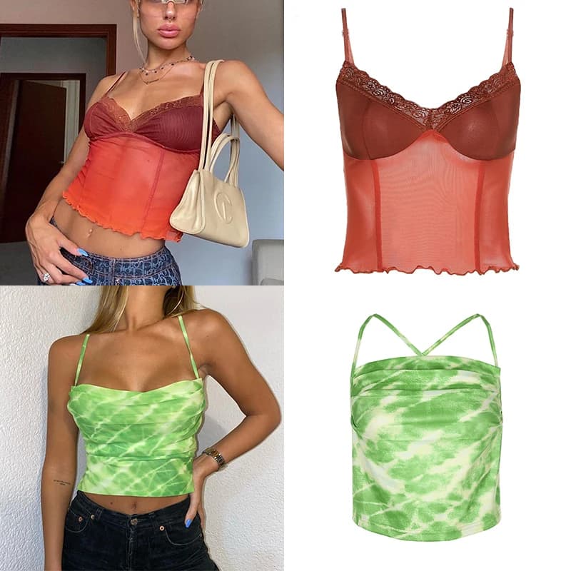 T-shirt Bustier pour bébé des années 90, vêtements pour Corset Y2k, débardeur Sexy, haut court pour 