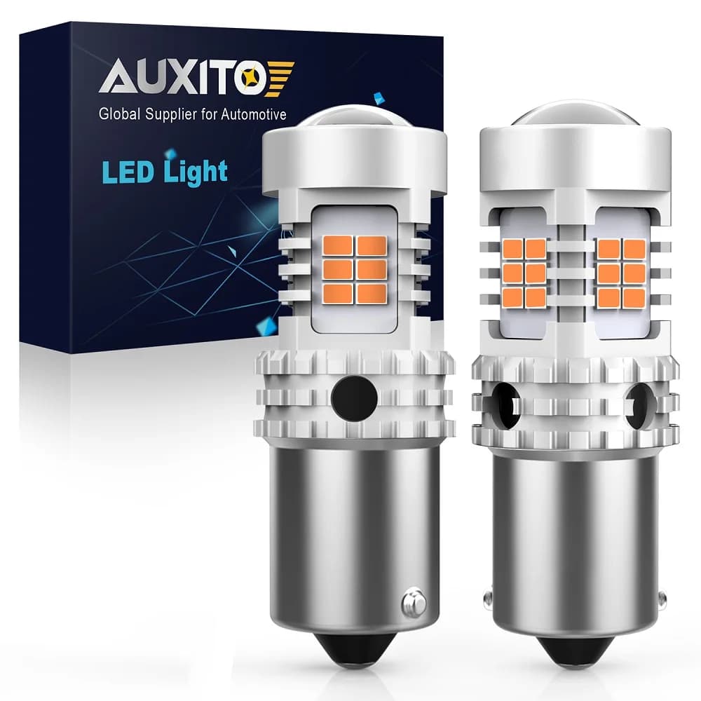 AUXITO – ampoule de clignotant de voiture, 2x1156 BAU15S PY21W LED Canbus, pas d'hyper Flash BA15S P