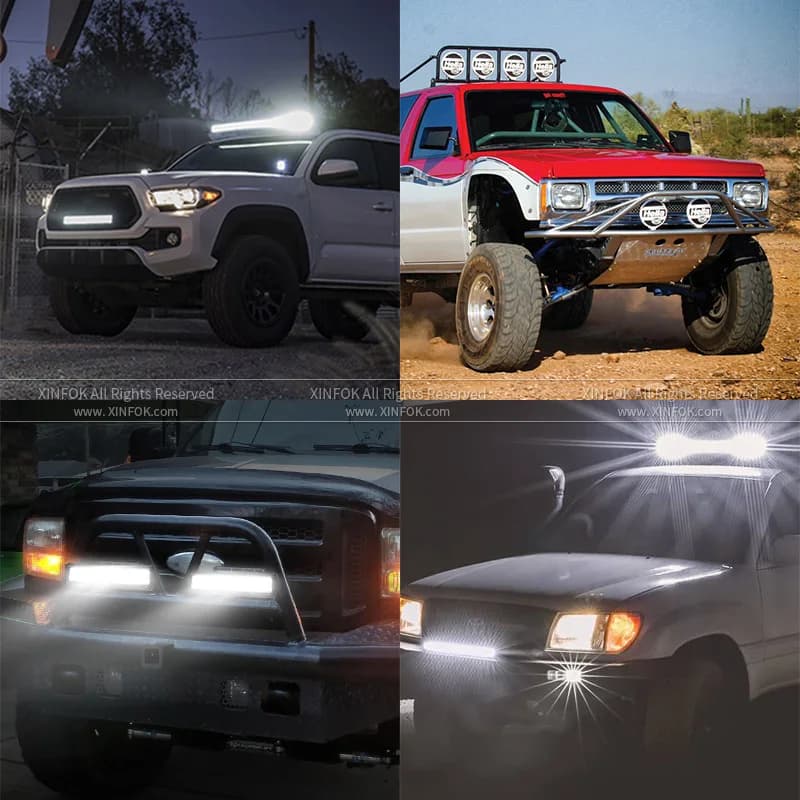 Projecteur de travail LED pour voiture, faisceau combiné 3030 SMD 87 Watts, Spot d'inondation Super 
