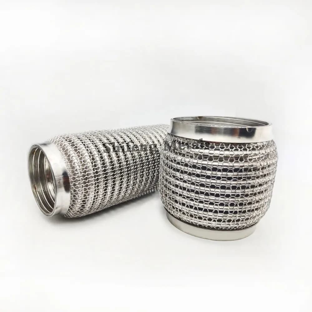 Longueur 102mm acier inoxydable 304 tuyau flexible Tube d'échappement soufflet coupleur flexible ave