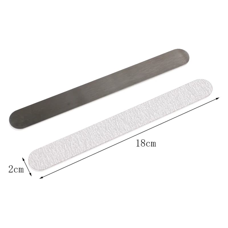 Lime à ongles de remplacement droite 100/180/240 10 pièces papier de verre amovible gris/noir avec p