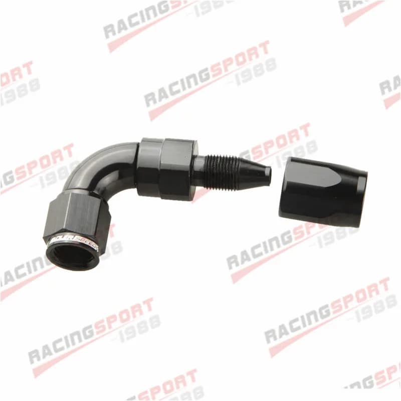 Raccord pivotant en aluminium à 45/90 degrés AN4 AN6 AN8 AN10 AN12 à débit maximal pour extrémité de
