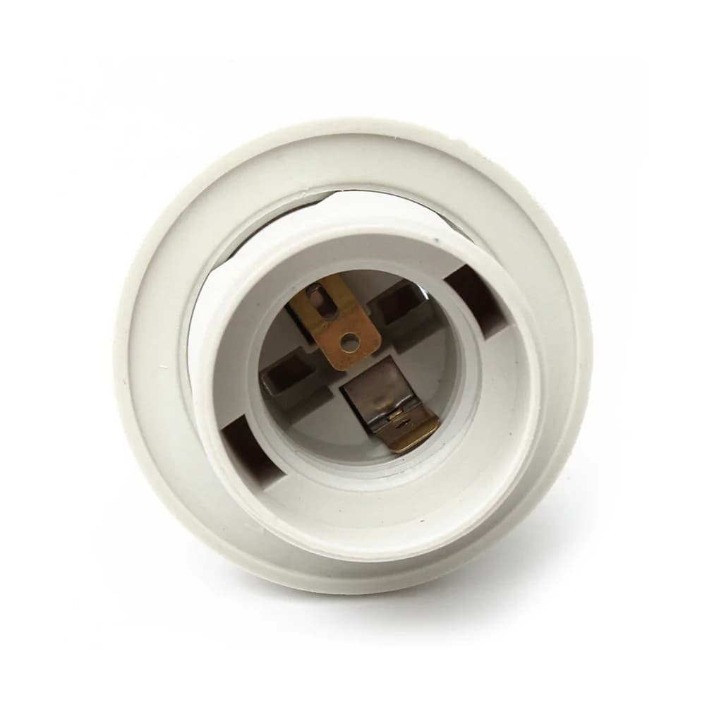 Support d'ampoule LED Edison E14, douille à capuchon à vis, 250V, 4A, pipeline, blanc, noir, demi-de