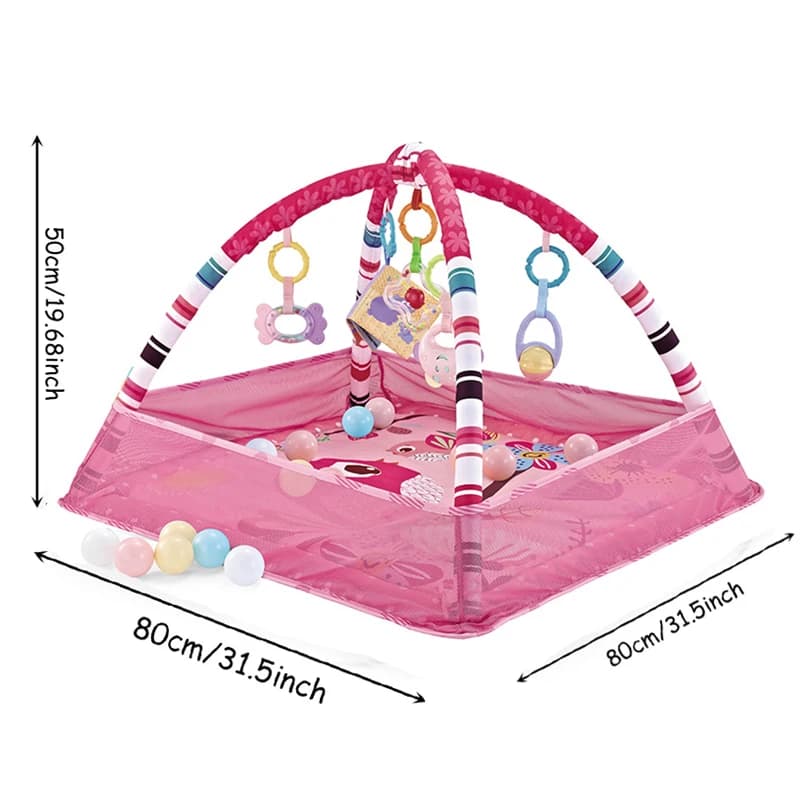 Cadre de Fitness pour bébé, couverture de jeu rampant, tapis éducatif multifonctionnel, clôture, cou