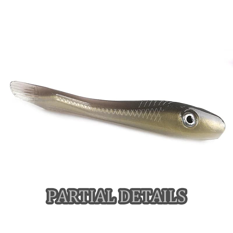 Supercontinent Crazy Slug 78mm/8 pièces yeux 3D leurre de pêche souple bar appât artificiel Silicone