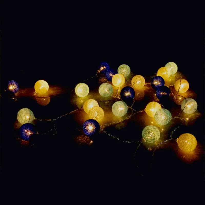 10/20/40 LED coton USB boules chaîne noël fée lumières nouveauté chaîne de lampe pour la maison en p