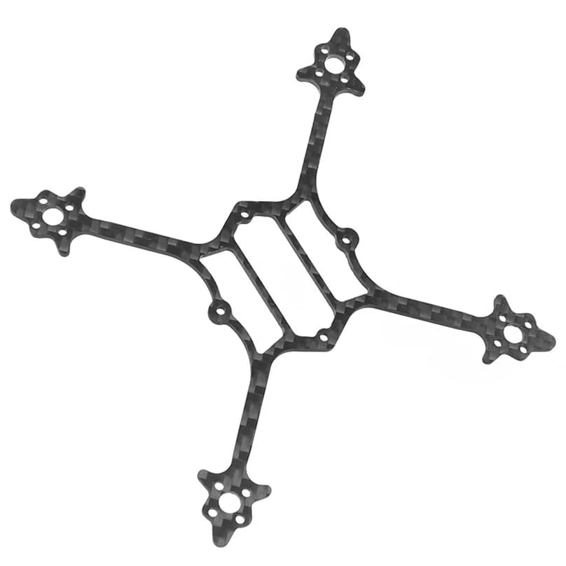 Plaque inférieure d'empattement de 115mm en Fiber de carbone 3K pour Drone de course Happymodel Crux