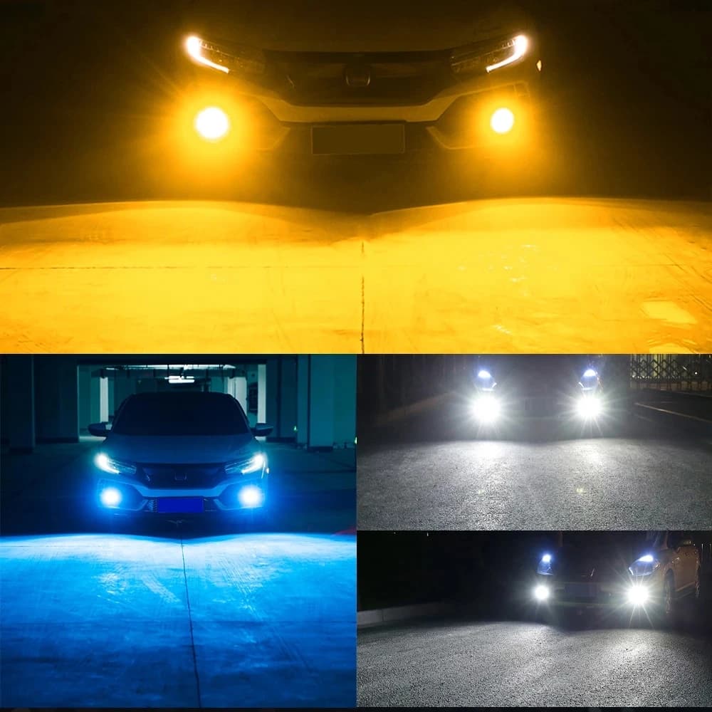 Phares antibrouillard LED super lumineux, feux de voiture 45MSD, feux de jour, 12V, blanc, 4014 puce