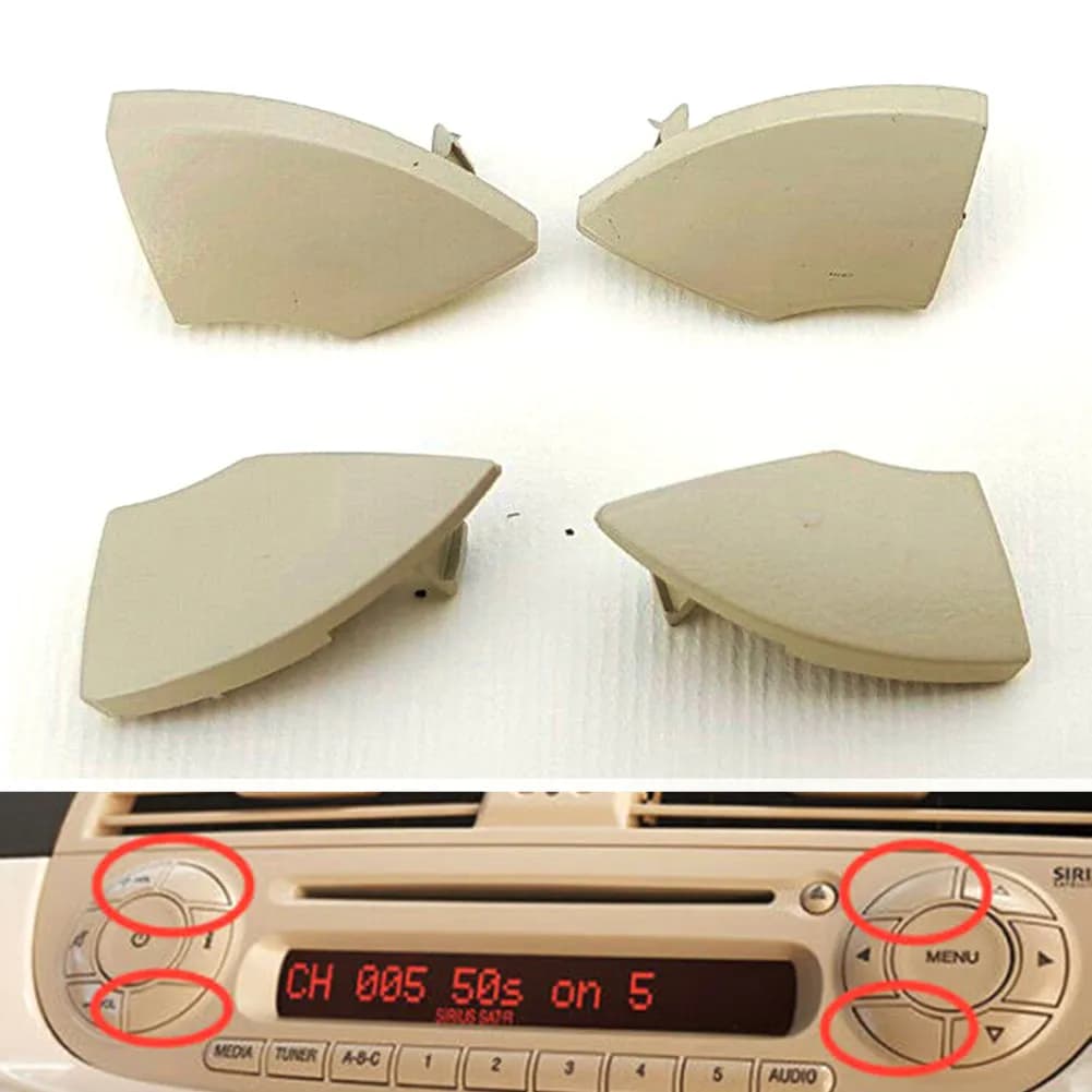 Garniture de bouton de radio CD, couvercle de moule, retrait, beige, décoration intérieure automatiq