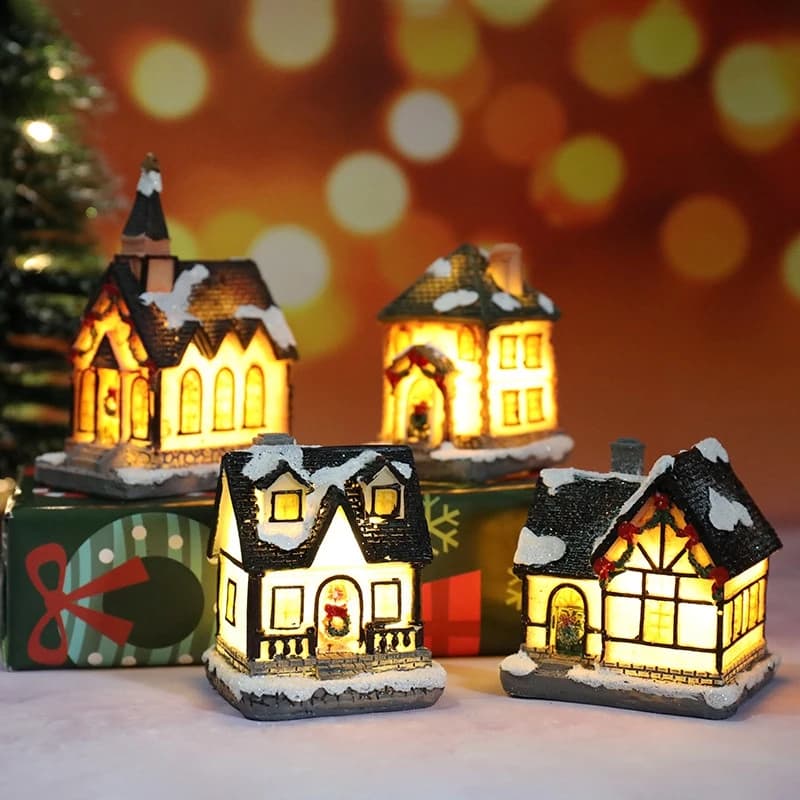 Décorations lumineuses de maison de noël pour ornements de maison, cadeau de noël pour enfants, nouv