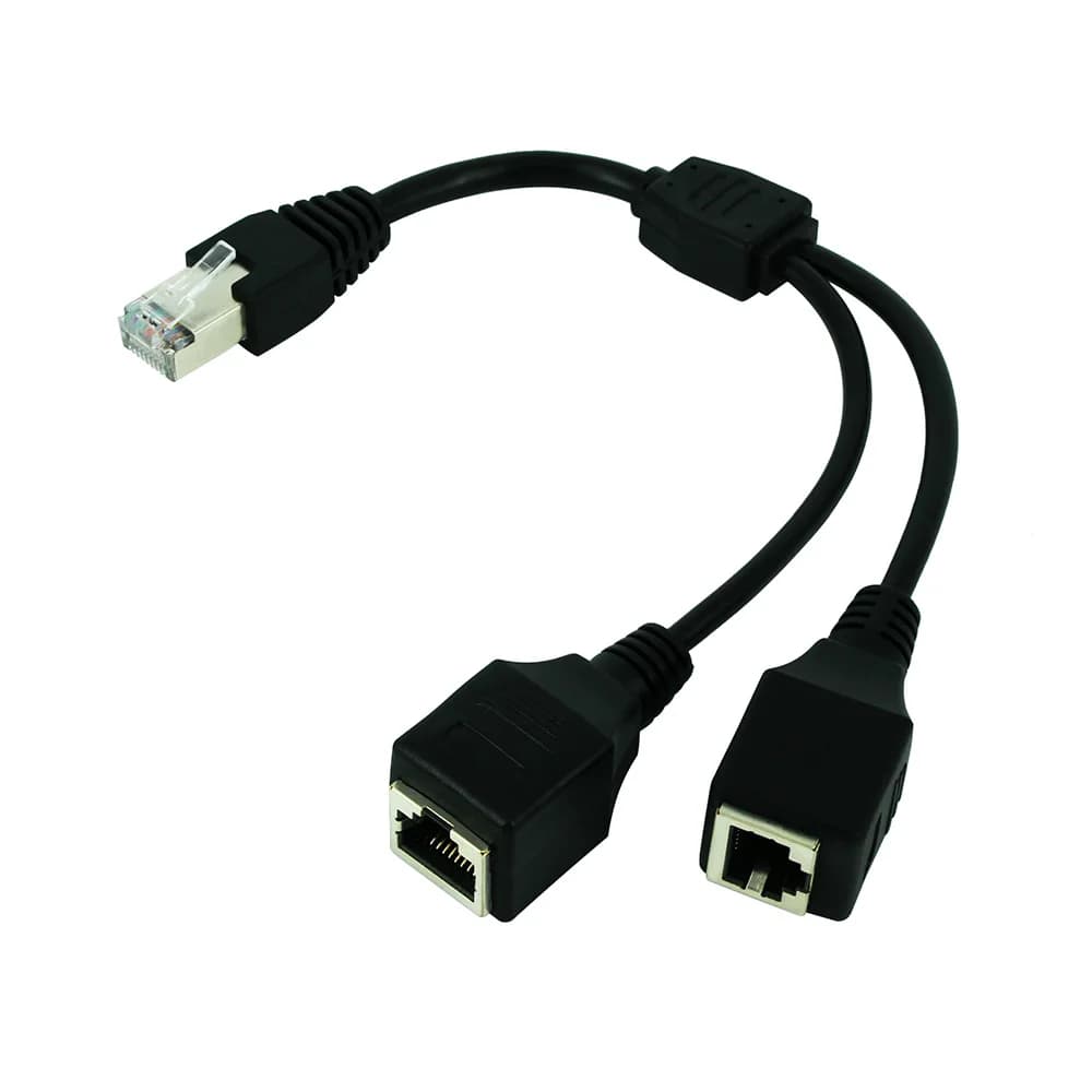 Câble LAN RJ45 1 mâle à 2 femelles, port de prise Ethernet, répartiteur de réseau Y, transmission st